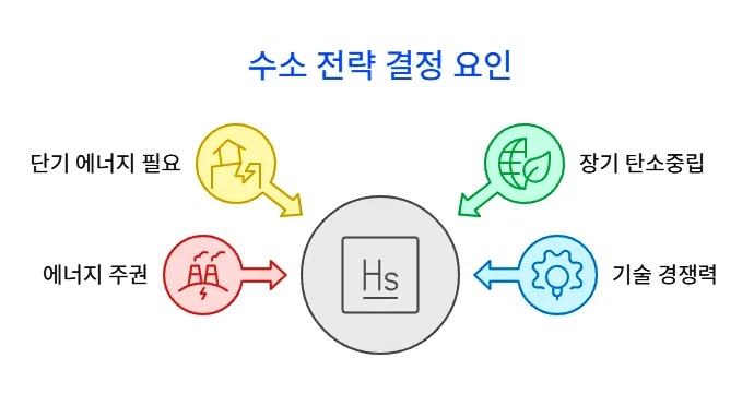 수소 전략 결정 요인