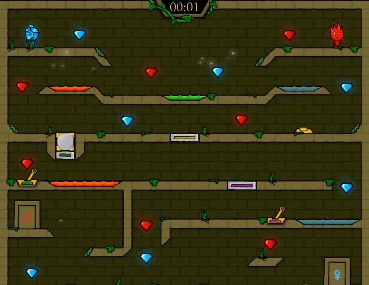 불물게임-2인용-게임하기-5-엘레먼트-시작-화면