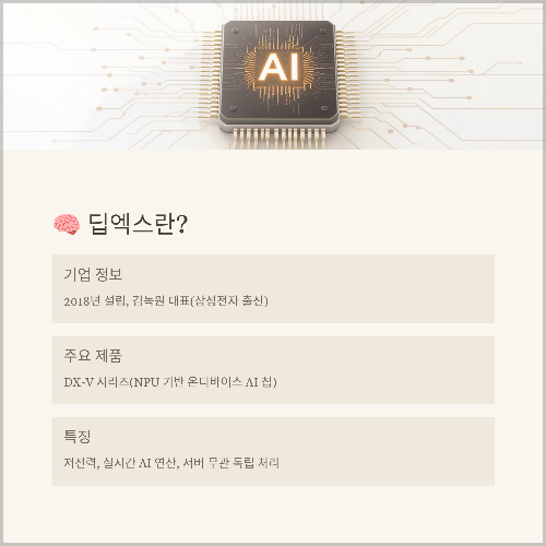 딥엑스 관려주란 어떤 기업인가?