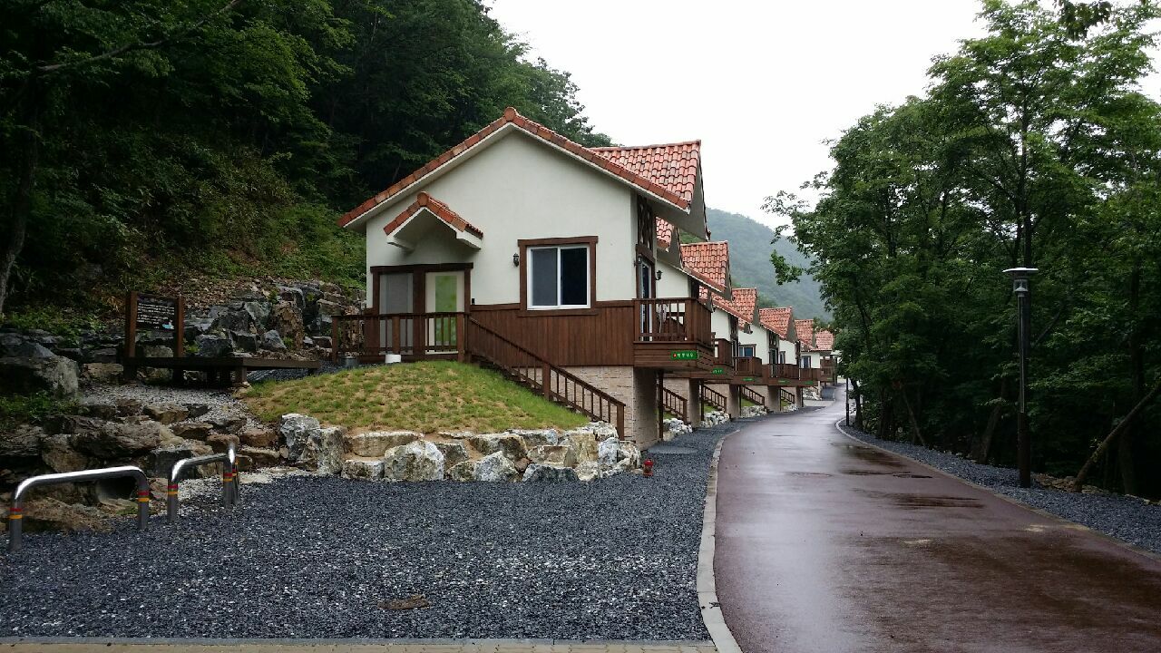 금산 산림문화타운 숲속의 집 전경