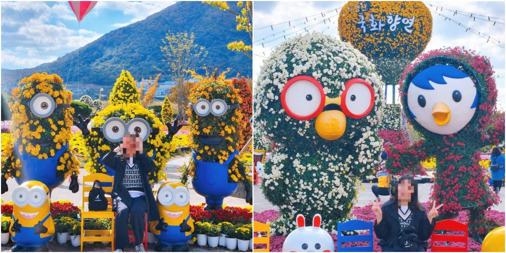 뽀로로 꽃 사진입니다.