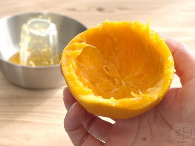 오렌지 주스 짜기 2배 오렌지즙 짜는 기계 없이