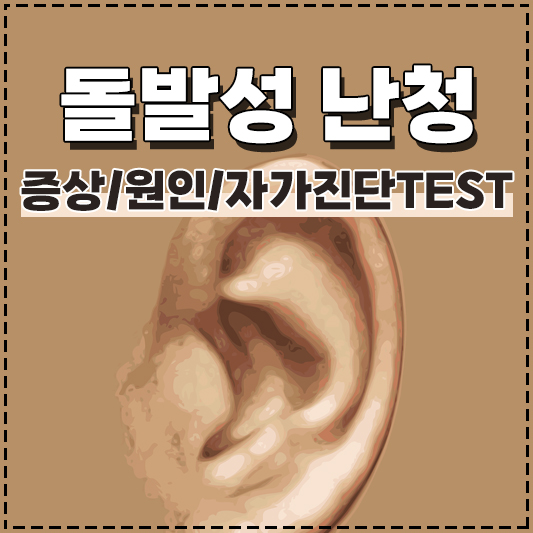 돌발성 난청 증상 원인 전조증상 자가진단 테스트