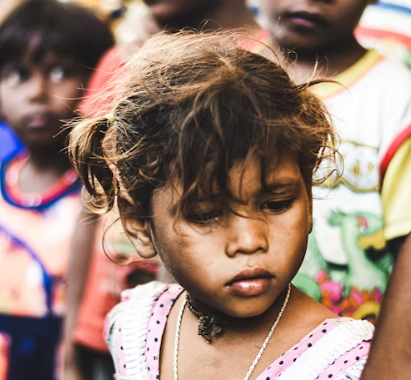 저소득층 학생의 사진