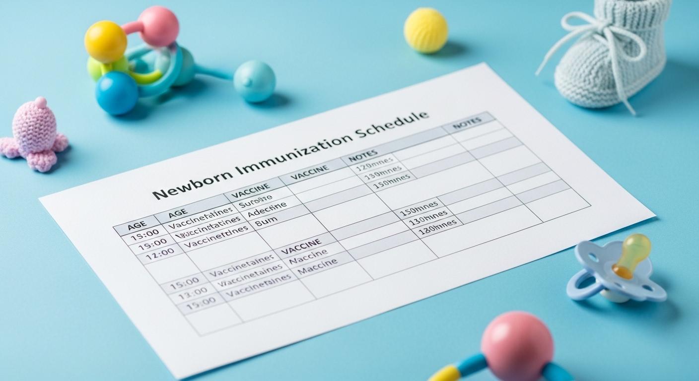 신생아 예방접종표