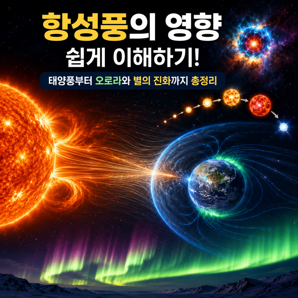 항성풍의 영향 쉽게 이해하기