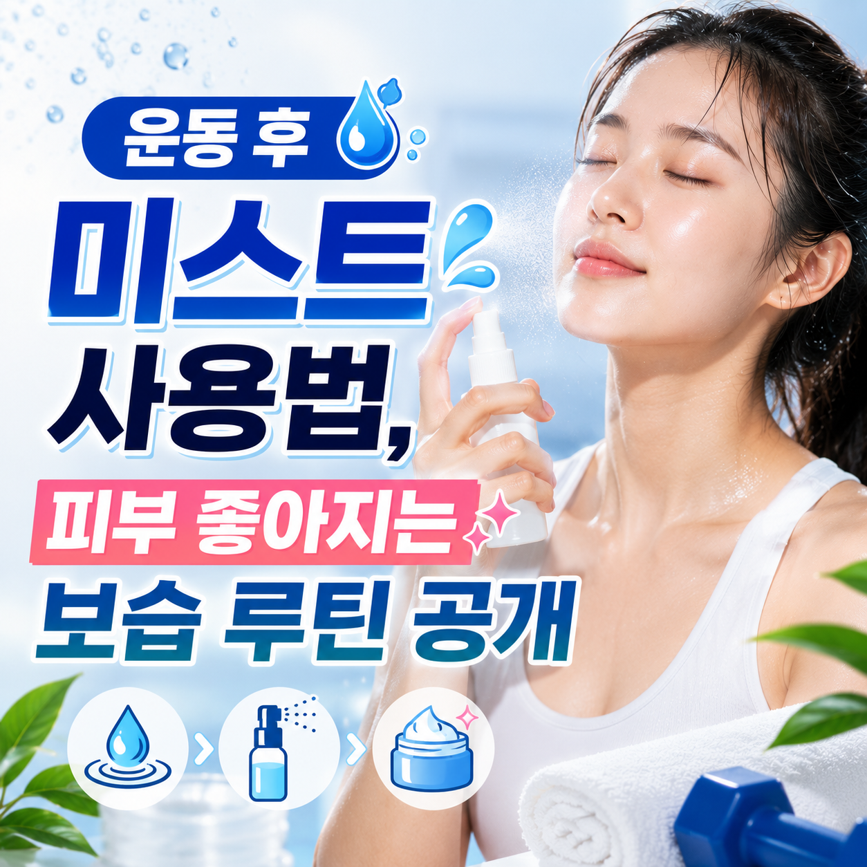 운동 후 미스트 사용법