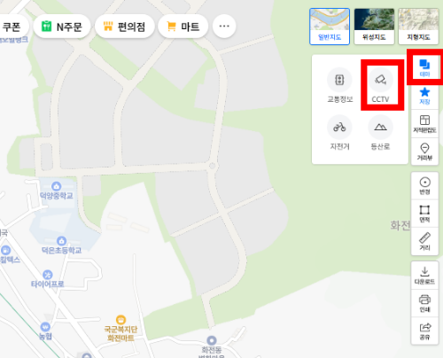 네이버 지도 이미지입니다.