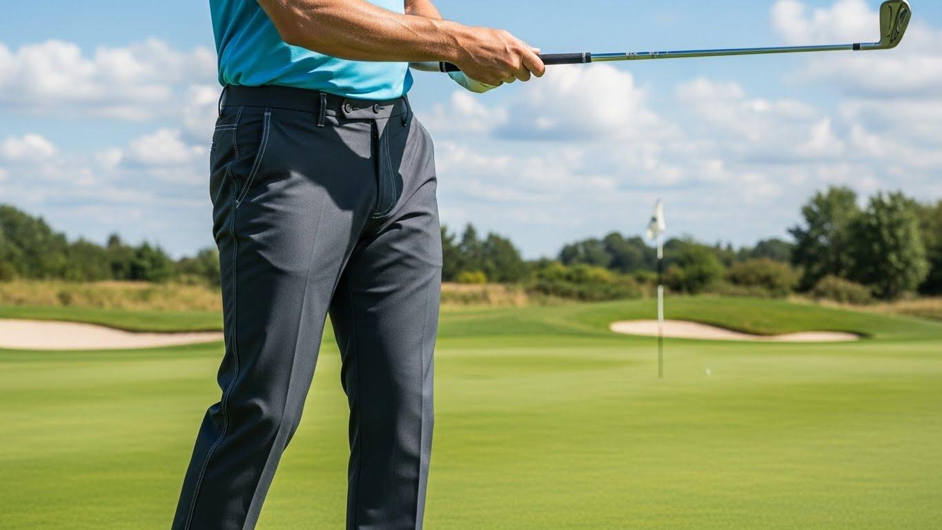 남성골프패딩바지