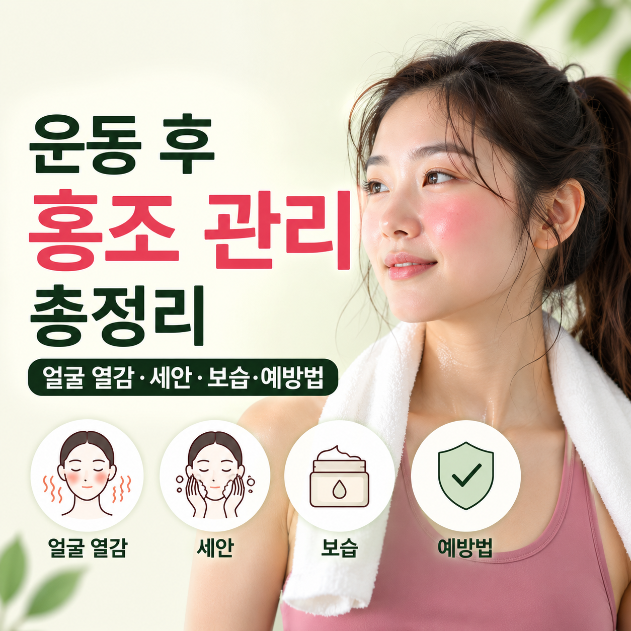 운동 후 홍조 관리