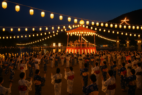 일본 오봉 축제 관련 사진