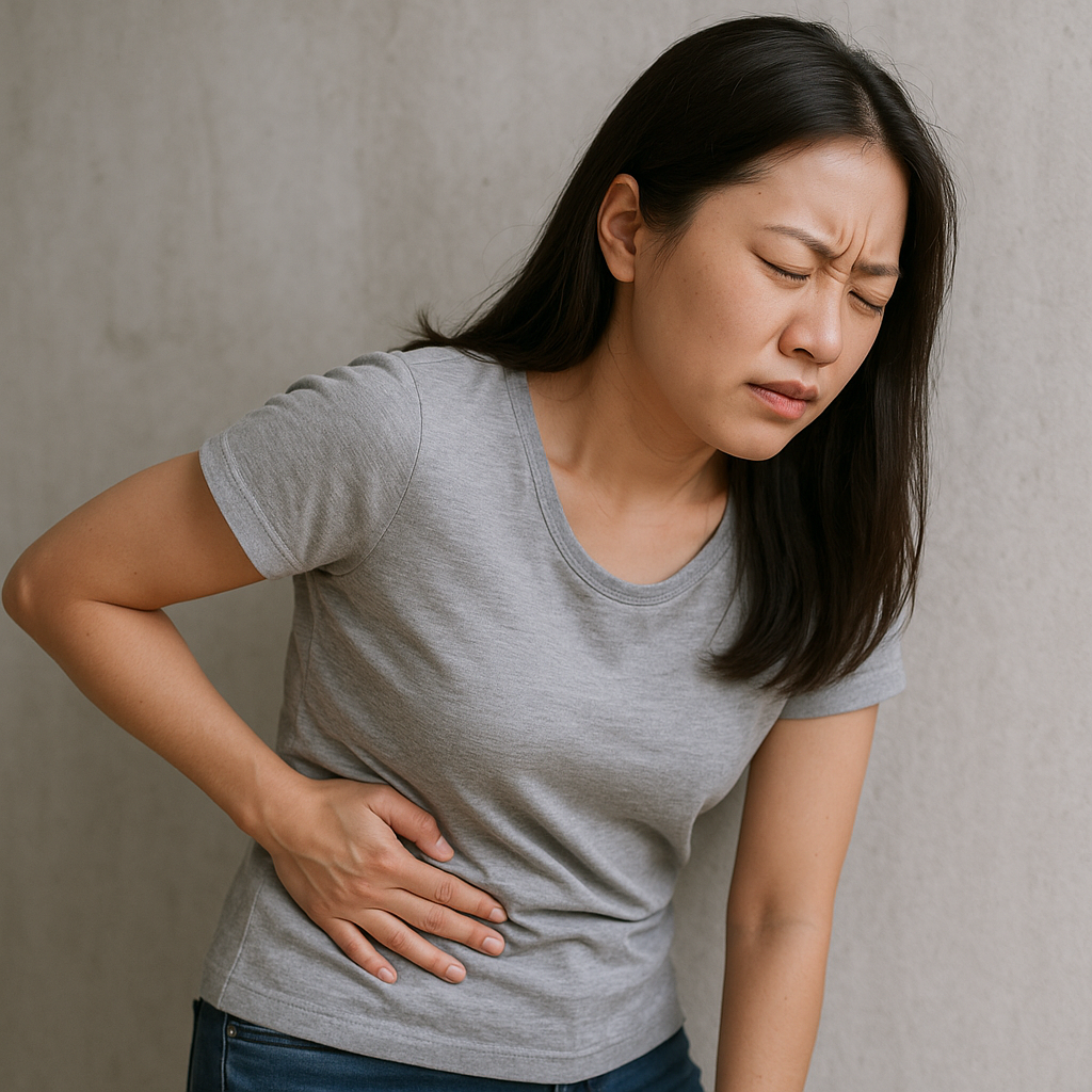 오른쪽 옆구리 통증 의심되는 병