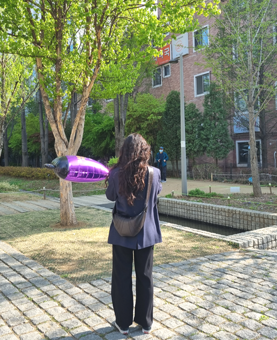 긴머리-히피펌-1개월차