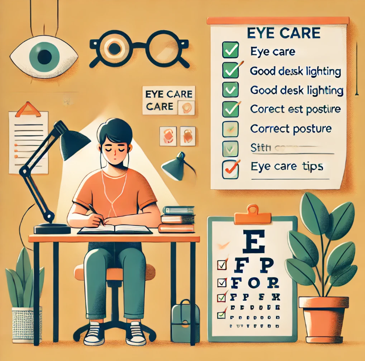 눈의 피로가 가중되는 환경 사진