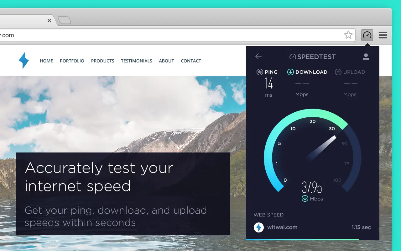 크롬 확장 프로그램 Speedtest by Ookla