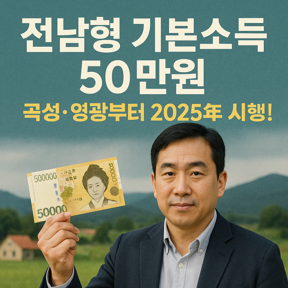 2025 전남형 기본소득 &ndash; 곡성&middot;영광 주민, 1인당 50만원 확정! 이미지