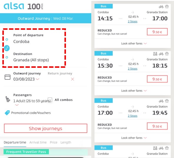 코르도바-그라나다 구간