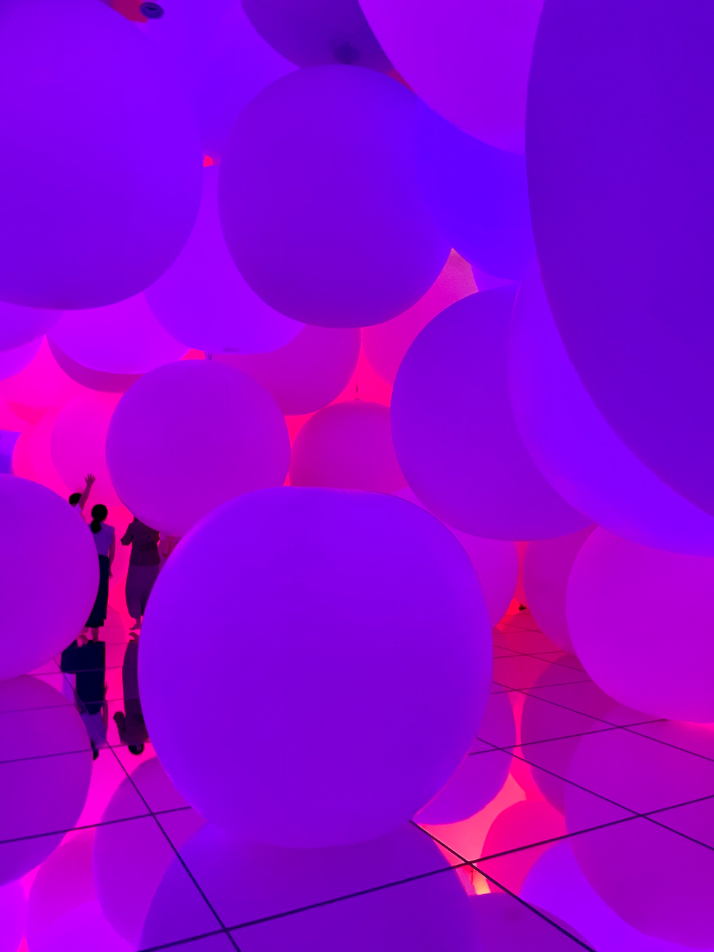 일본 도쿄 팀랩플래닛 관람-평면화하는 세 가지 색과 모호한 아홉 가지 색