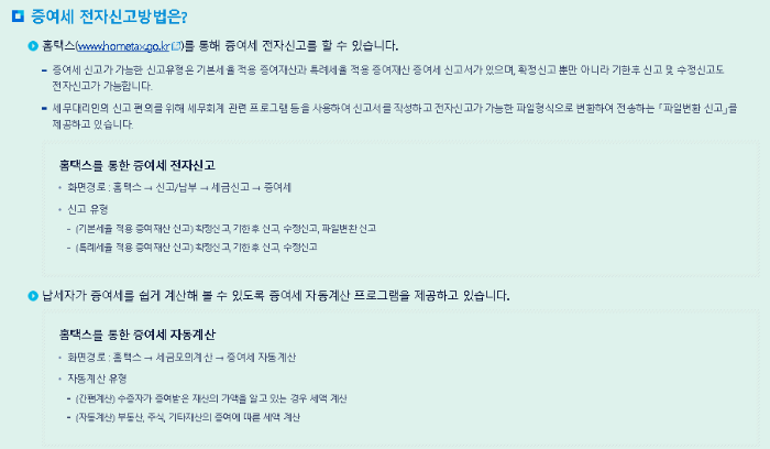 증여세 신고