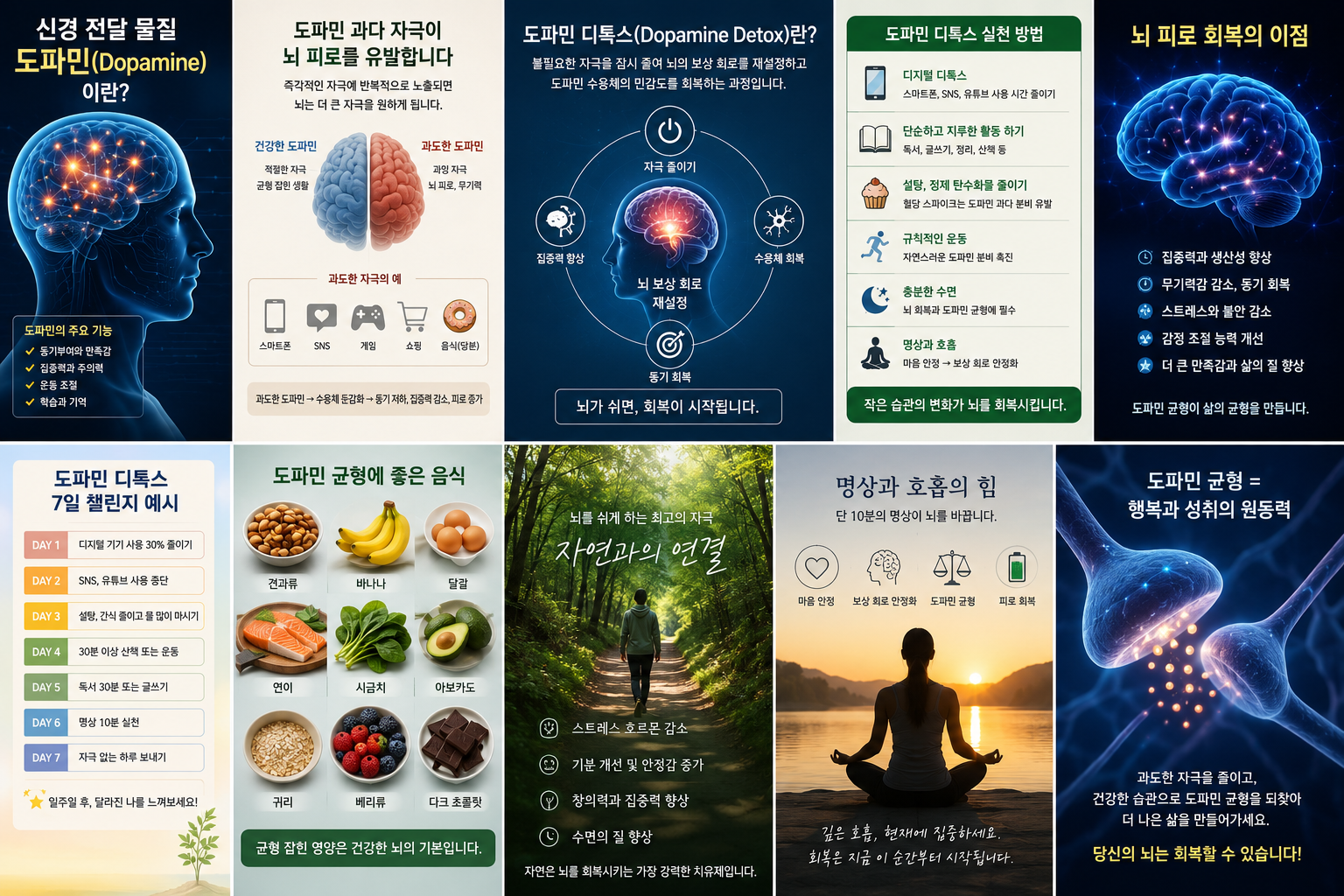 신경 전달 물질 도파민 디톡스 뇌 피로 회복