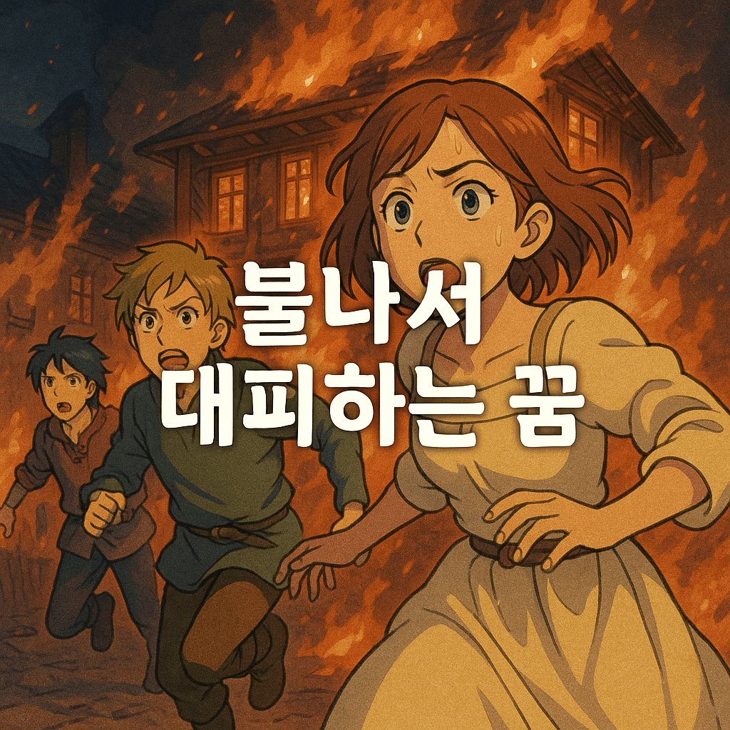 불나서 대피하는 꿈 해몽