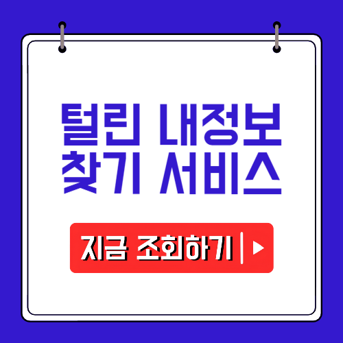 털린 내 정보 찾기 사이트에 관한 포스팅