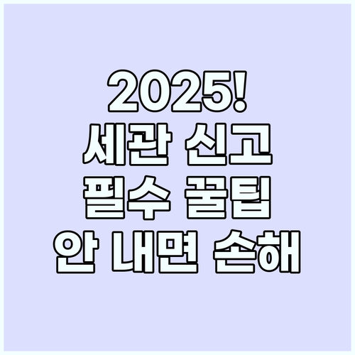 2025년 해외여행 귀국 필수 면세 ..