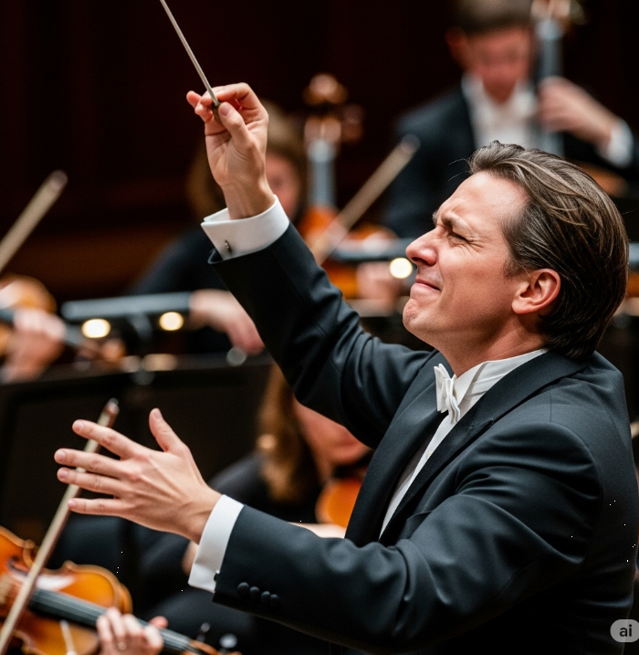 오케스트라의 심장을 움직이는 마법사, 지휘자 관련 그림