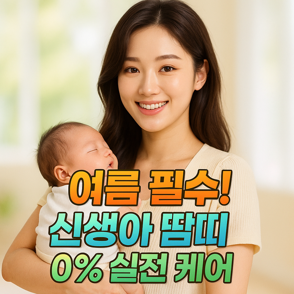 여름 필수 아기 땀띠 예방 꿀템 총정리