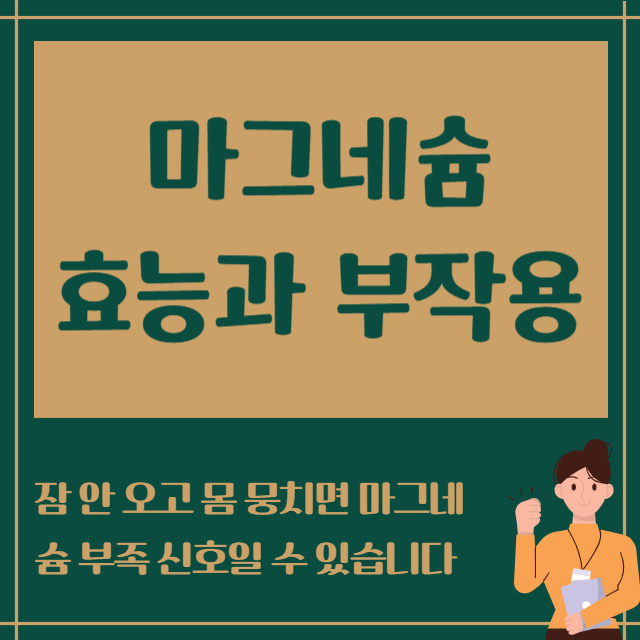 마그네슘 효능과 부작용