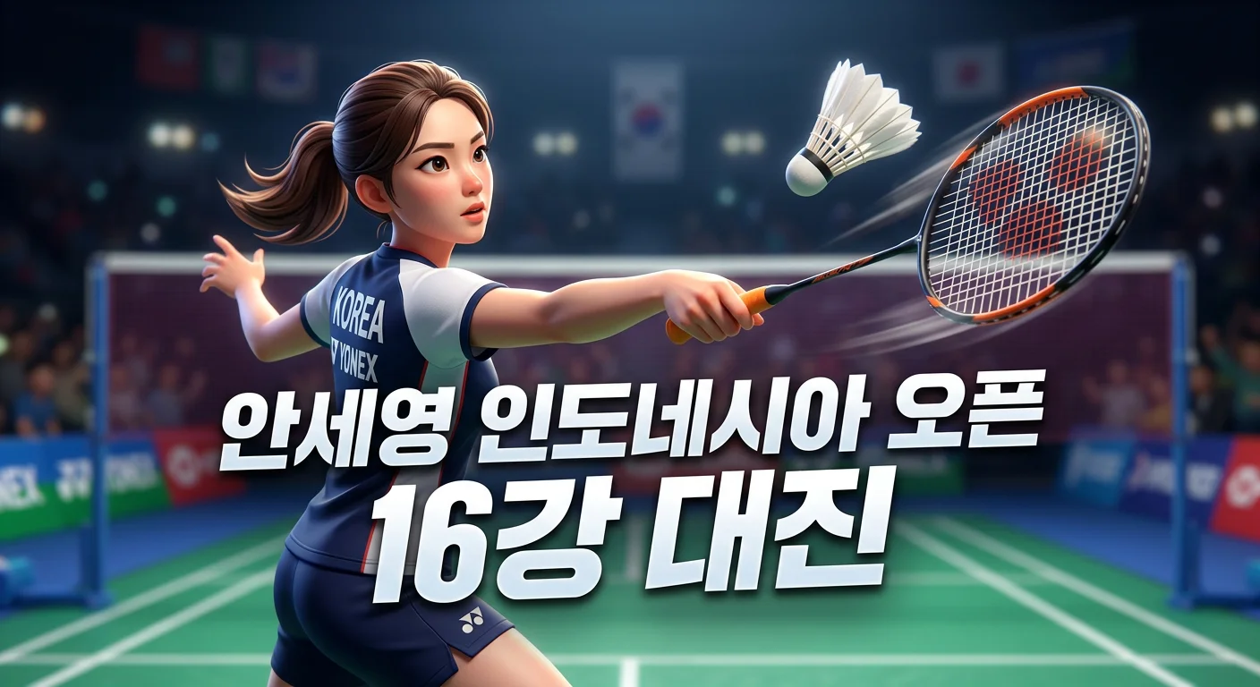 2026 인도네시아 오픈 안세영 32강 결과, 신두와 16강 대진 일정