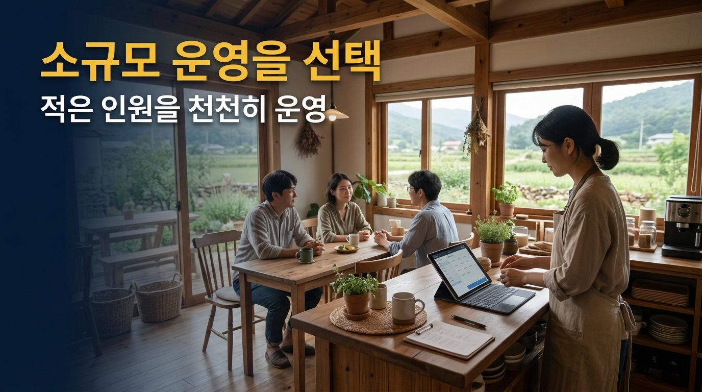 소규모 운영을 선택하고 적인 인원을 천천히 운영