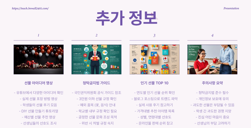 스승의날 선물 추천 감동과 실용을 담은 아이템 TOP 5