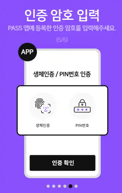 PASS 앱 설치