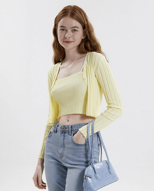 핑크파인애플 가디건