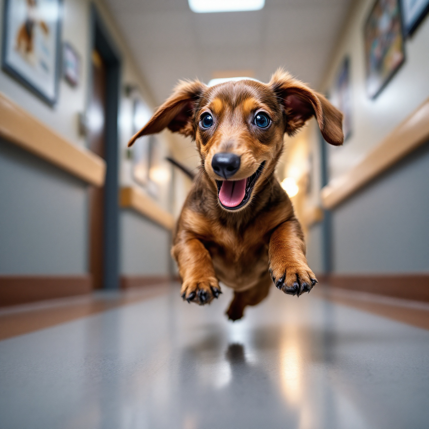 강아지가 활짝 웃는 꿈