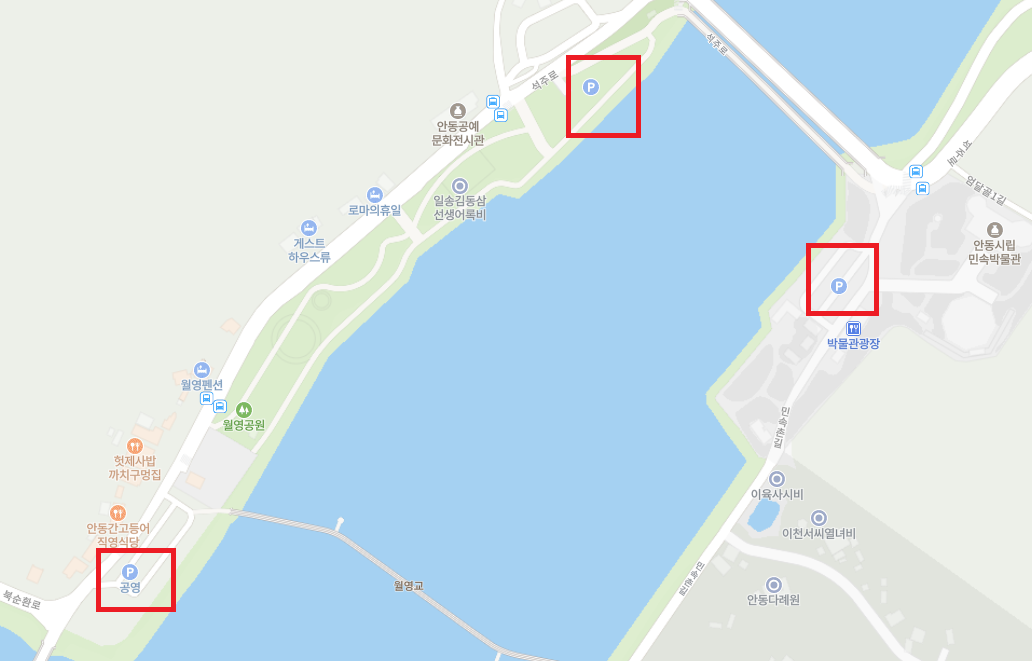 월영교 주차장 위치