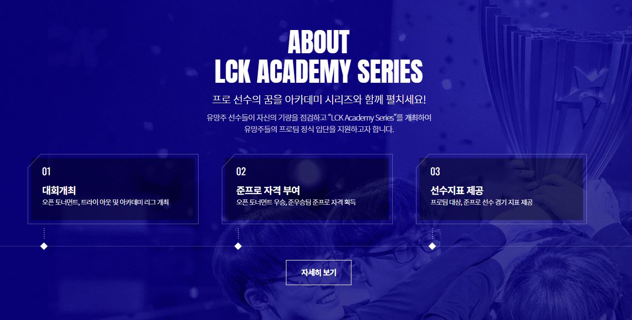롤 프로게이머 되는법 LCK아카데미