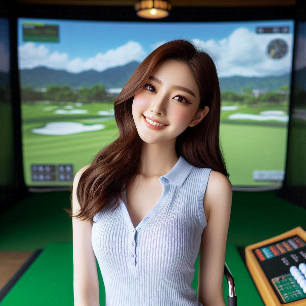 스크린골프장 배경