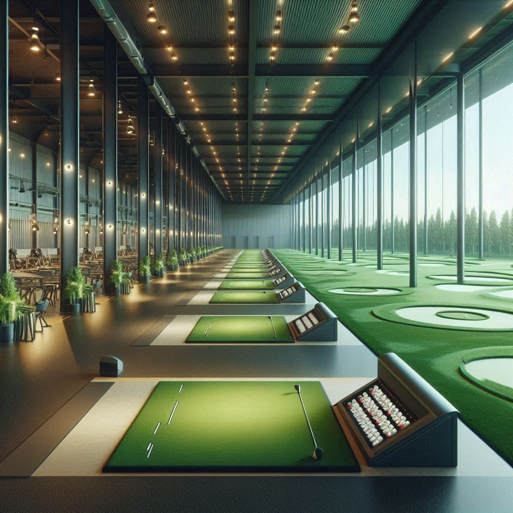 실내골프연습장 배경