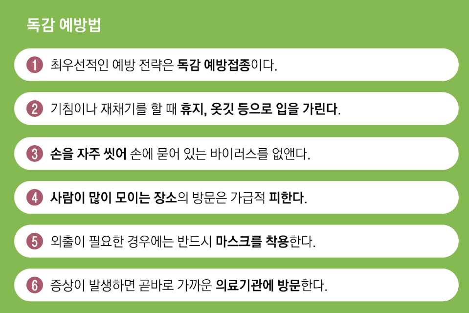 독감 예방법