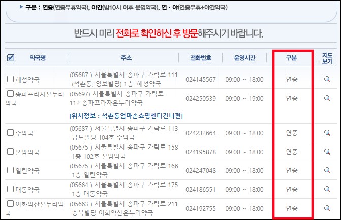 추석-명절-약국