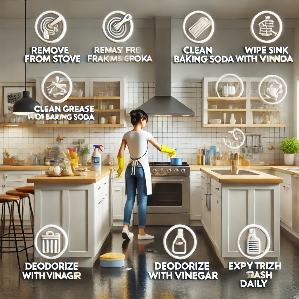 주방 기름 냄새 제거