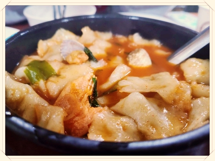 노원 수락산의 얼큰 손 수제비 맛집