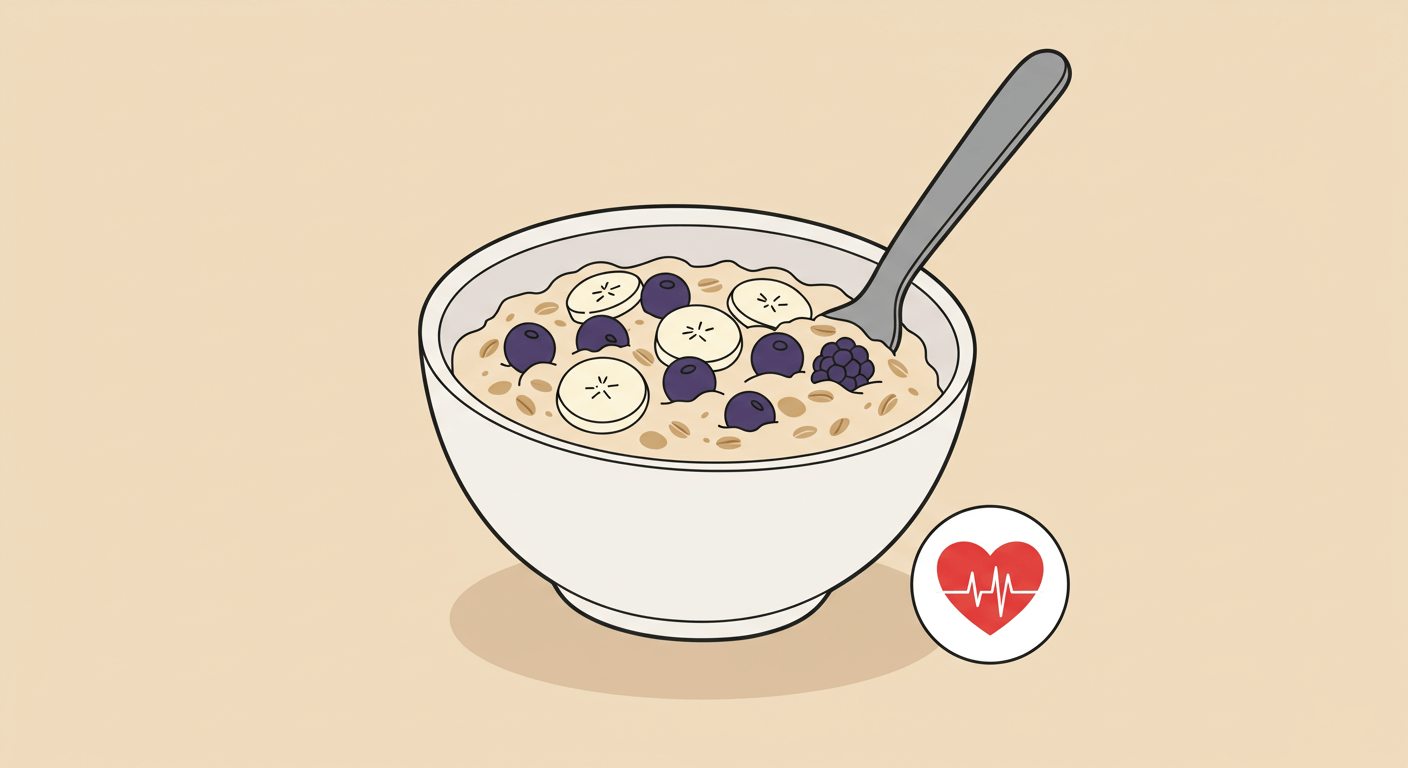 오트밀: 수용성 섬유질로 혈압 안정