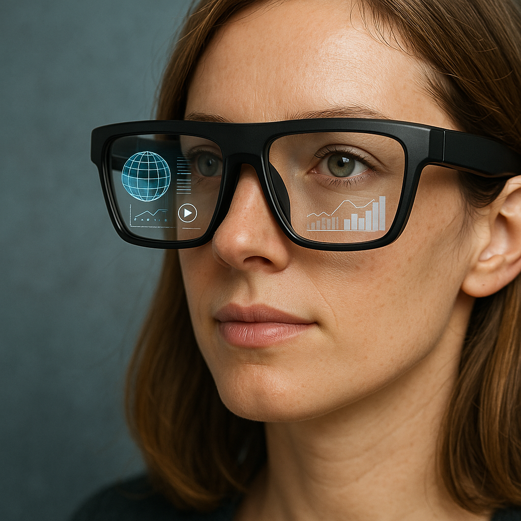 AR글래스 착용모습