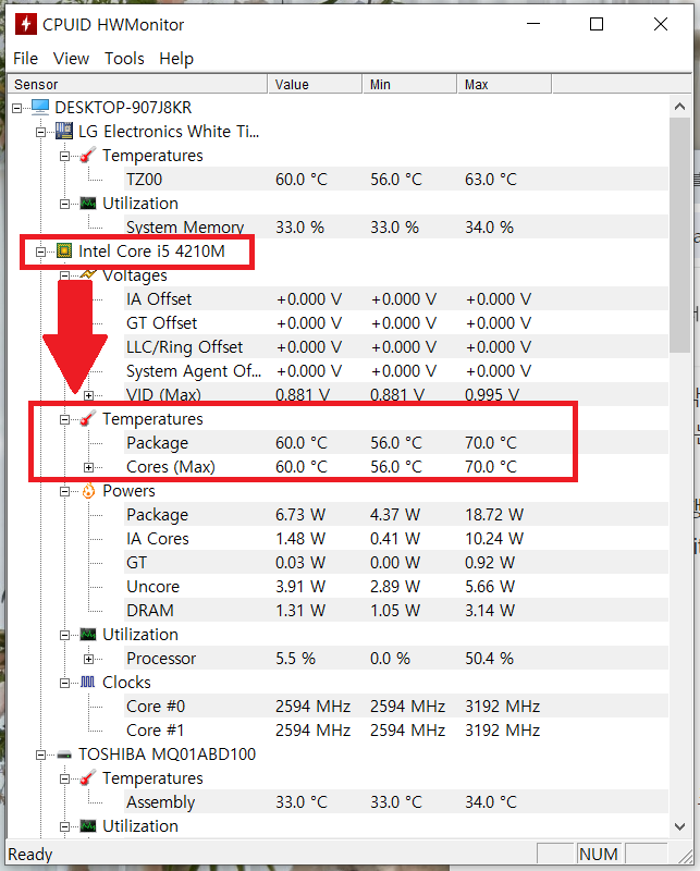 cpu 온도 보는법 11
