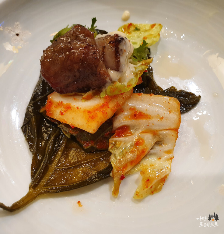 양갈비 설램 쌈싸먹기