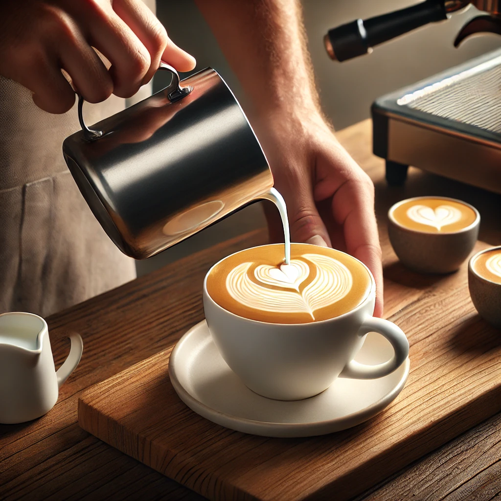 라떼 아트를 도전해볼까요?