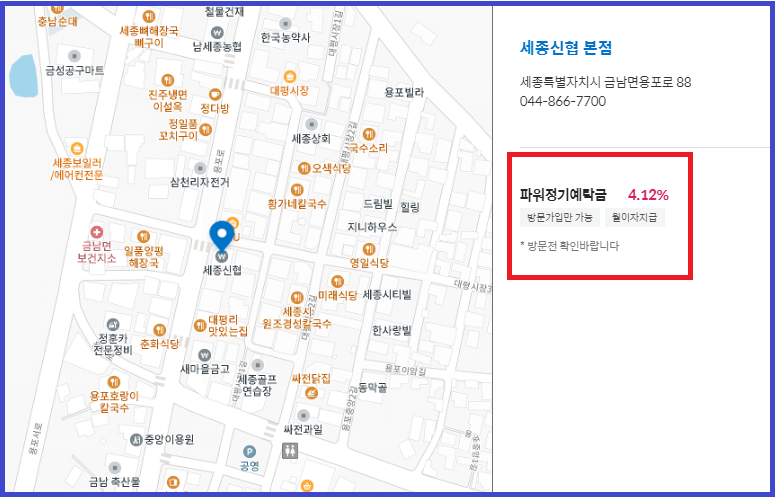 신협 예금금리 가장 높은 곳 순위
